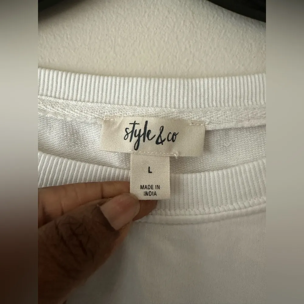 Style & Co Tie Dyed Sweatshirt Size L - Image 5