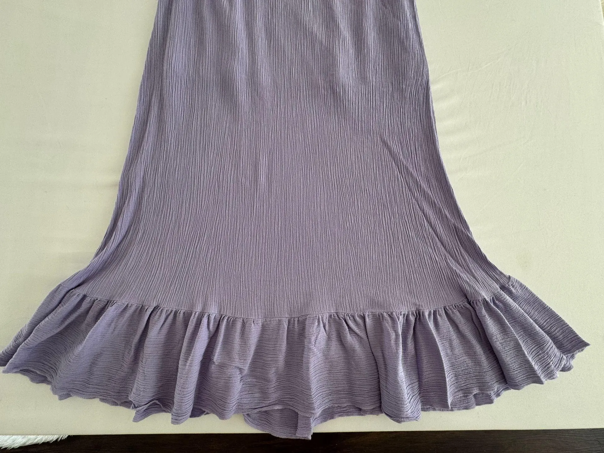 Lace detail, purple Dress Size Large - Image 2