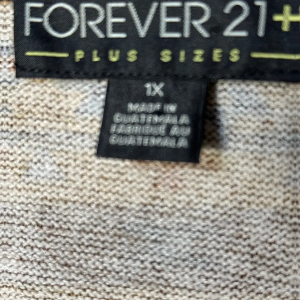 Forever 21 Southwestern Pattern Open Front Sweater Sz 1X - Image 2