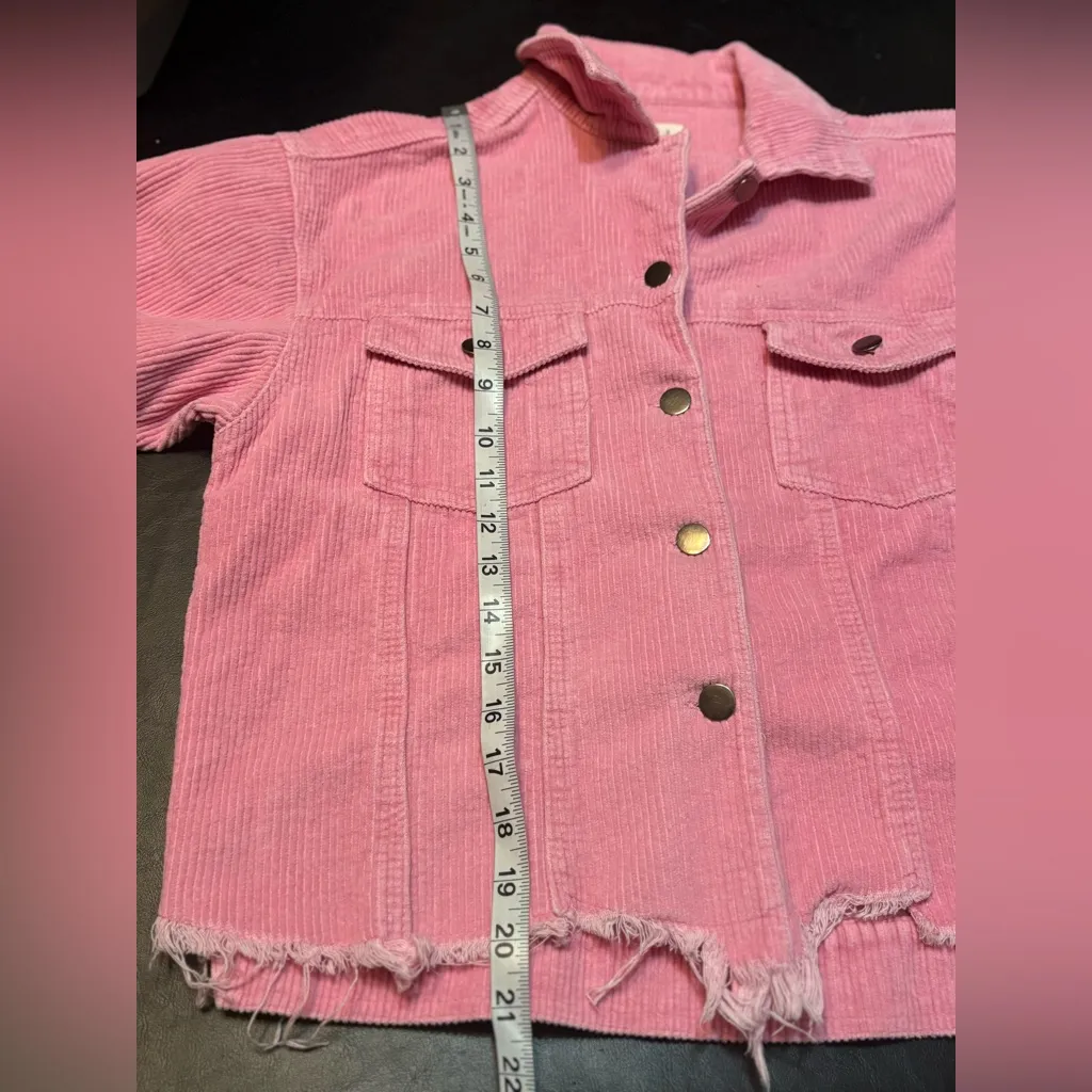 POL Pink Jacket Corduroy Style size Small - Image 10