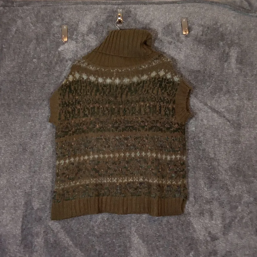 Free People Snow Bunny Fair Isle Sweater Oversized Womens Xs/ TP - Image 5