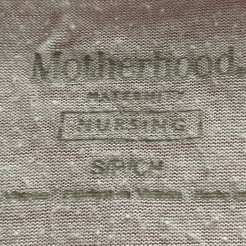 Motherhood Maternity Nursing striped red & white top T-shirt tee, size S boho - Image 2