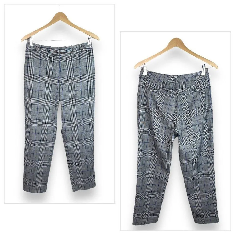 Halogen Grey Plaid Slim Fit Ankle Pants - Image 8