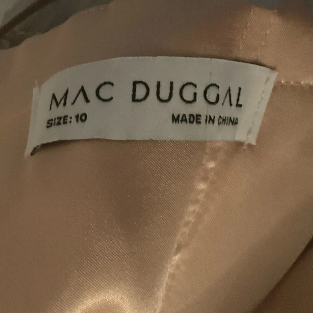 Mac Duggal 79317 Womens Illusion Cap Sleeve A Line Gown Dress - Image 16