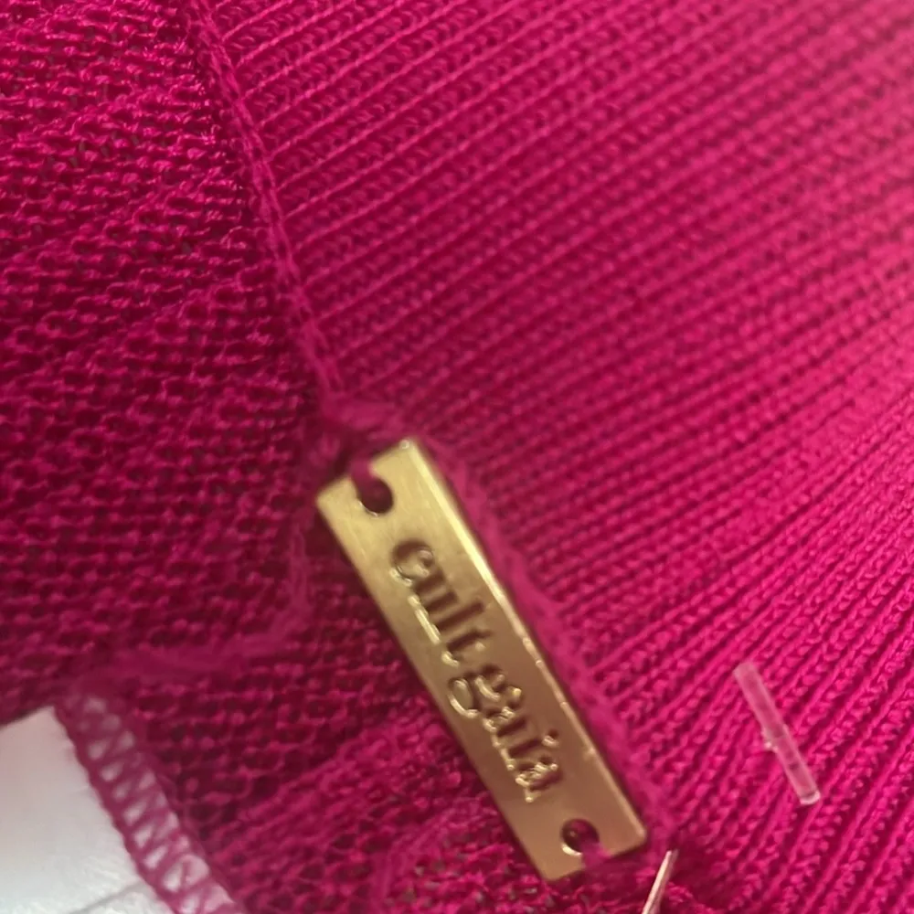 CULT GAIA Dalia Rib Knit Flared Pants Size Medium Pink - Image 10