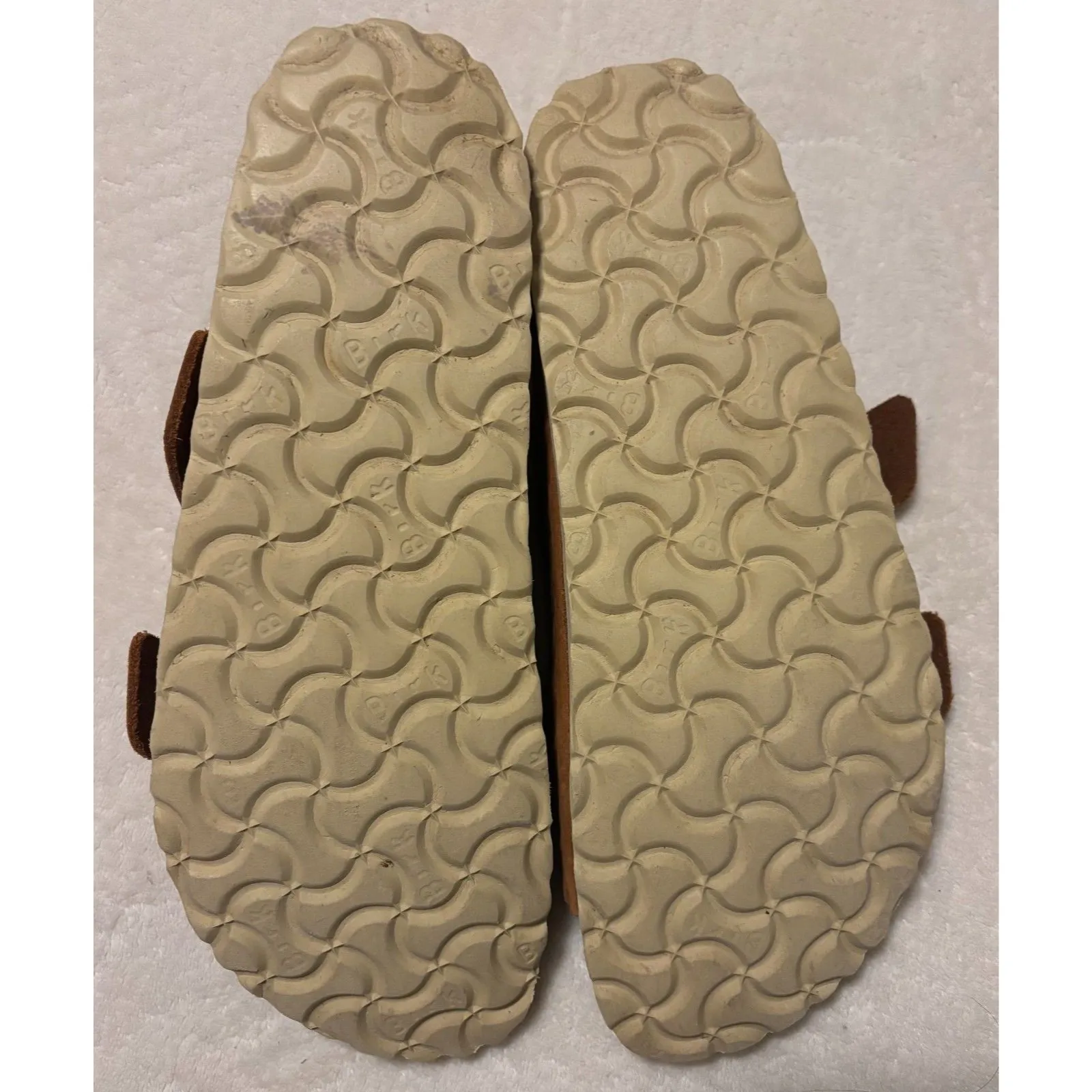 Birkenstock Arizona Big Buckle Cognac Leather Sandals Women Size 39 Brown Gold - Image 8