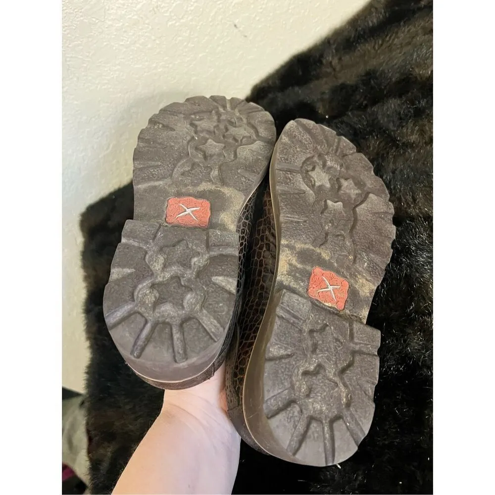 Twisted X scrolled leather mules boots Sz 5.5 - Image 4