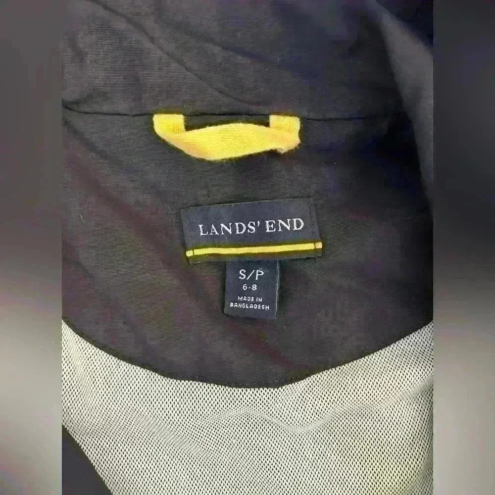 Lands End Women’s Hooded Cargo Jacket Mesh Lined Size S (6-8) - Image 5