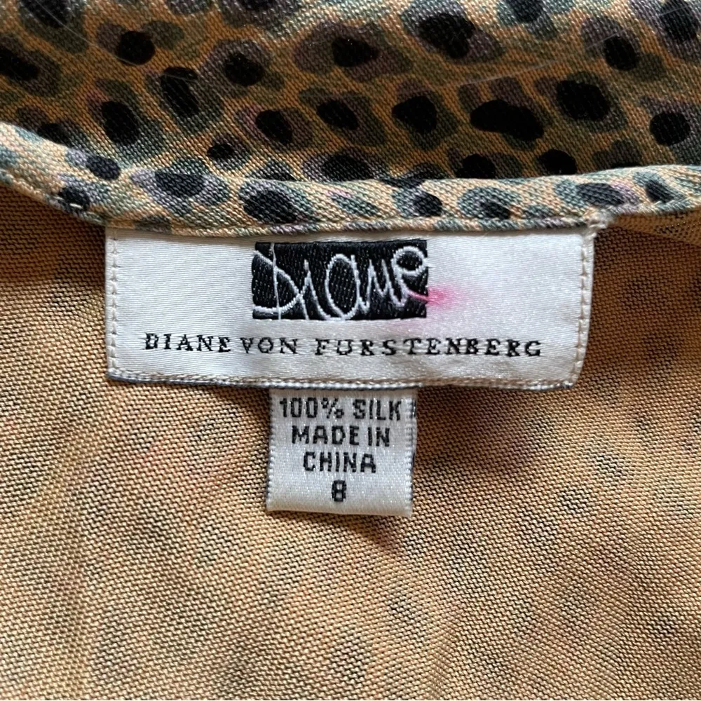 Diane Von Furstenburg 90s Vintage Stretch Silk Draped Cowl Neck Midi Slip Dress - Image 7