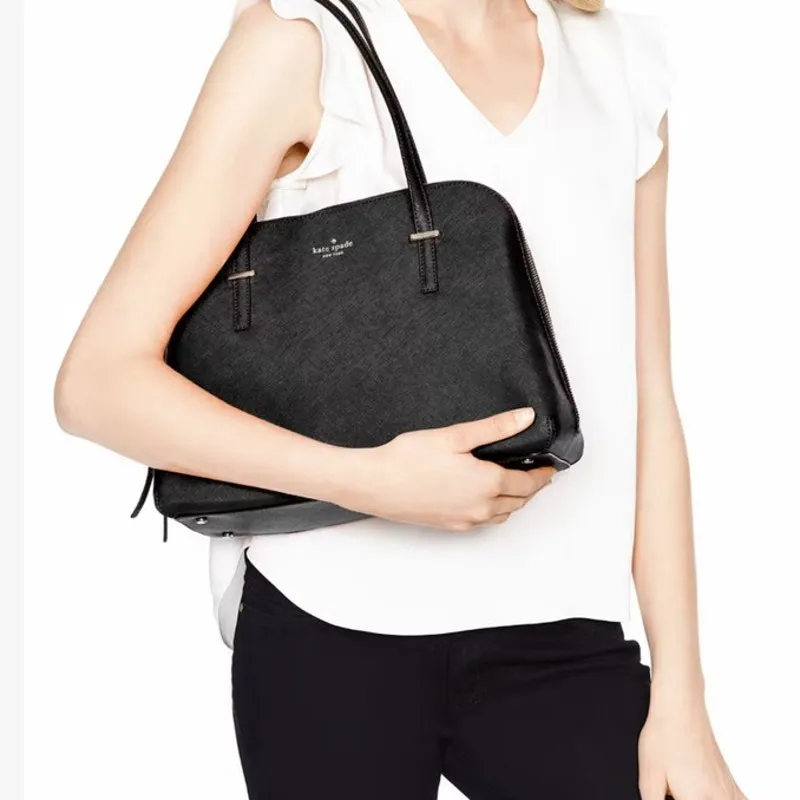 Kate Spade Midnight Blue Double Zip Grand Street Satchel Bag - Image 2