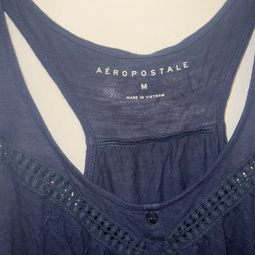 aeropostal lace detail tank top button details - Image 6