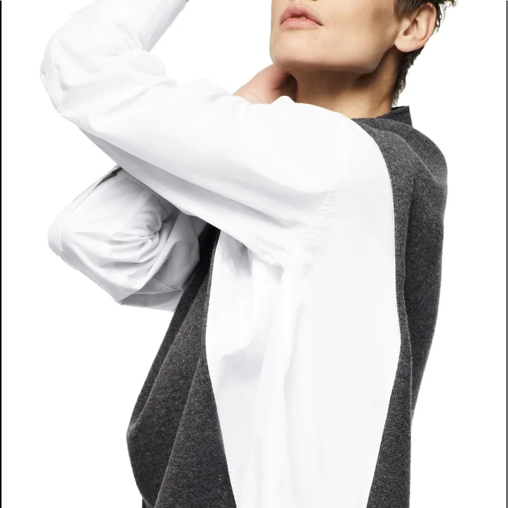 Zara COMBINATION WOOL BLEND SWEATSHIRT SWEATER NEW - Image 5