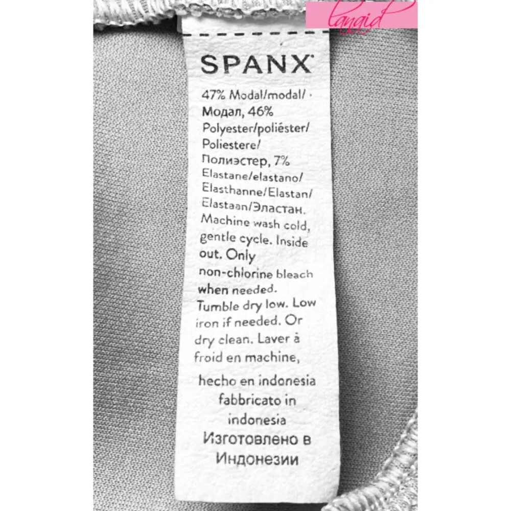 Spanx AirEssentials Tapered Pants Light Grey Heather High-Rise Sweats Joggers 1X - Image 8