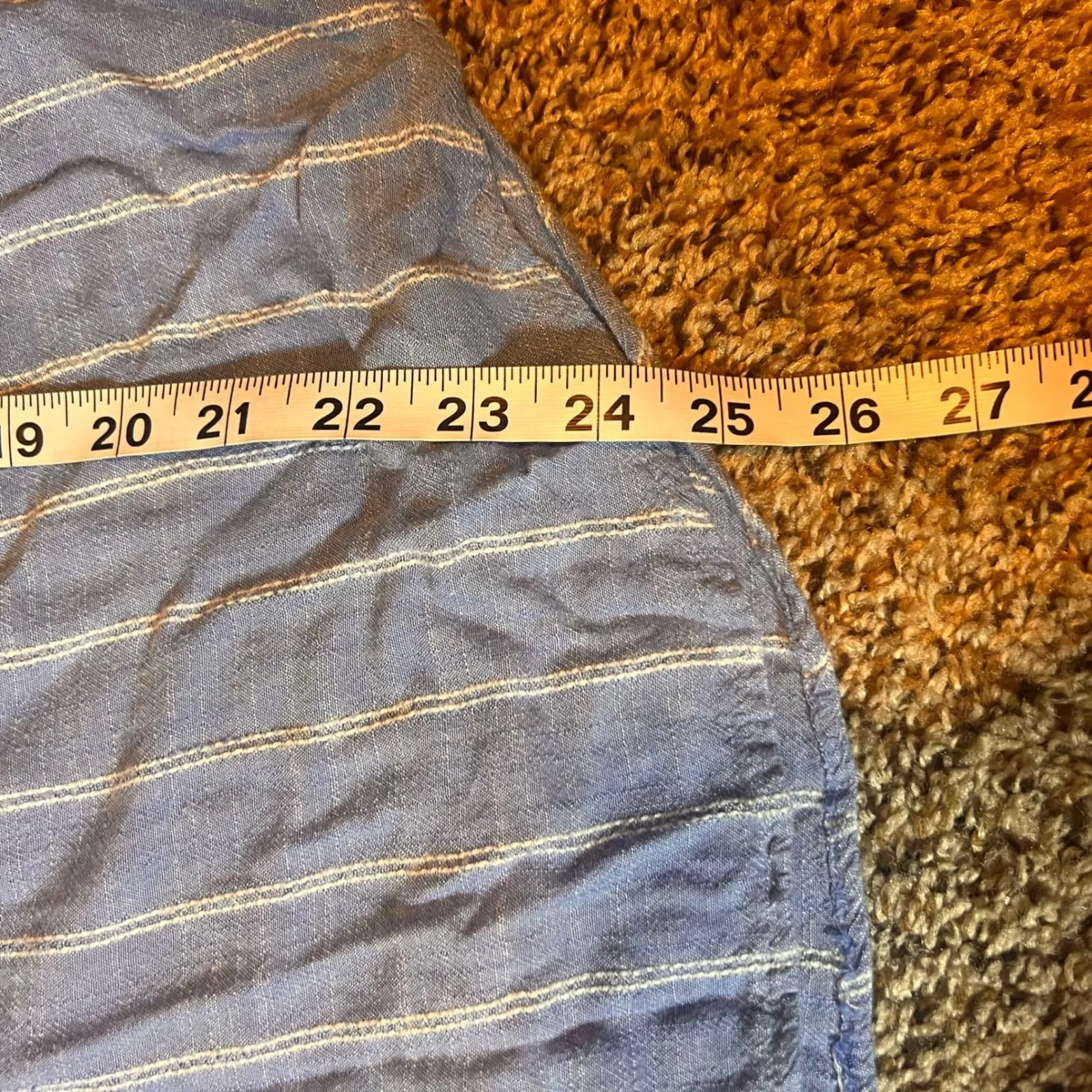 LC Lauren Conrad Striped Top Keyhole Back Casual Blouse XXL‎ - Image 4