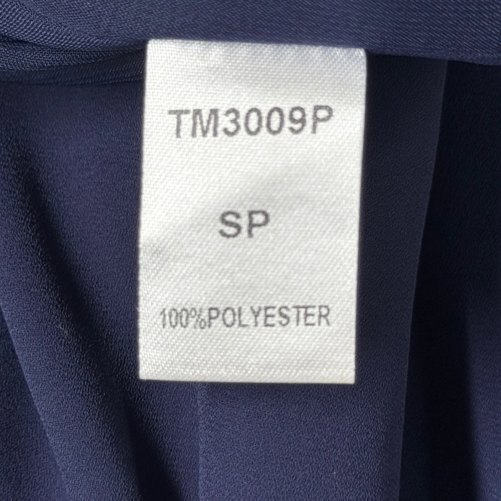 THML Dress Halter Neck Sleeveless Chana‎ Embroidered Casual Boho Navy Blue Small - Image 6