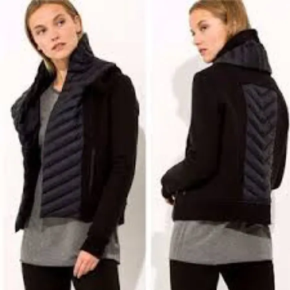 Kit + Ace Ella Wrap Jacket Size Est.‎ Small EUC Black - Image 2