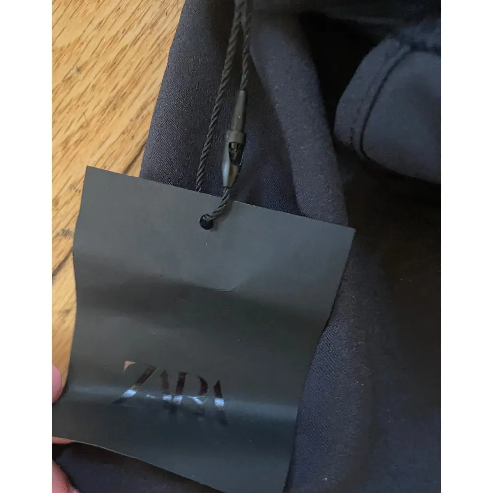 NWT  LACE MIDI SLIP DRESS black size large - Image 4