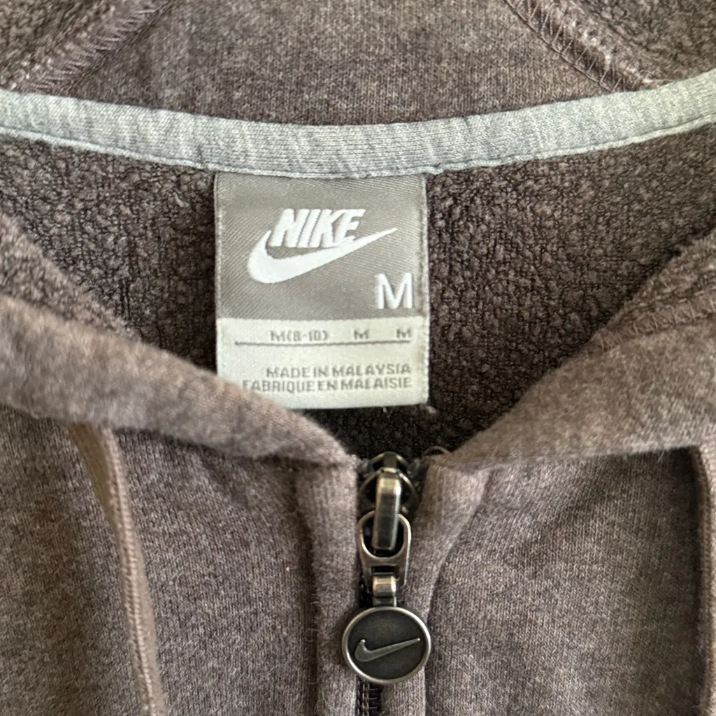 Nike Womens Brown Full-Zip Hoodie - medium - Image 2