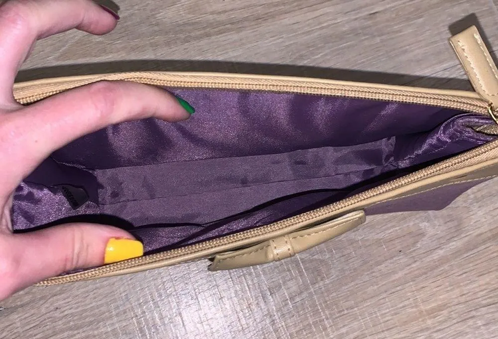 Modella purple soft matching clutch wallet & handbag - Image 10