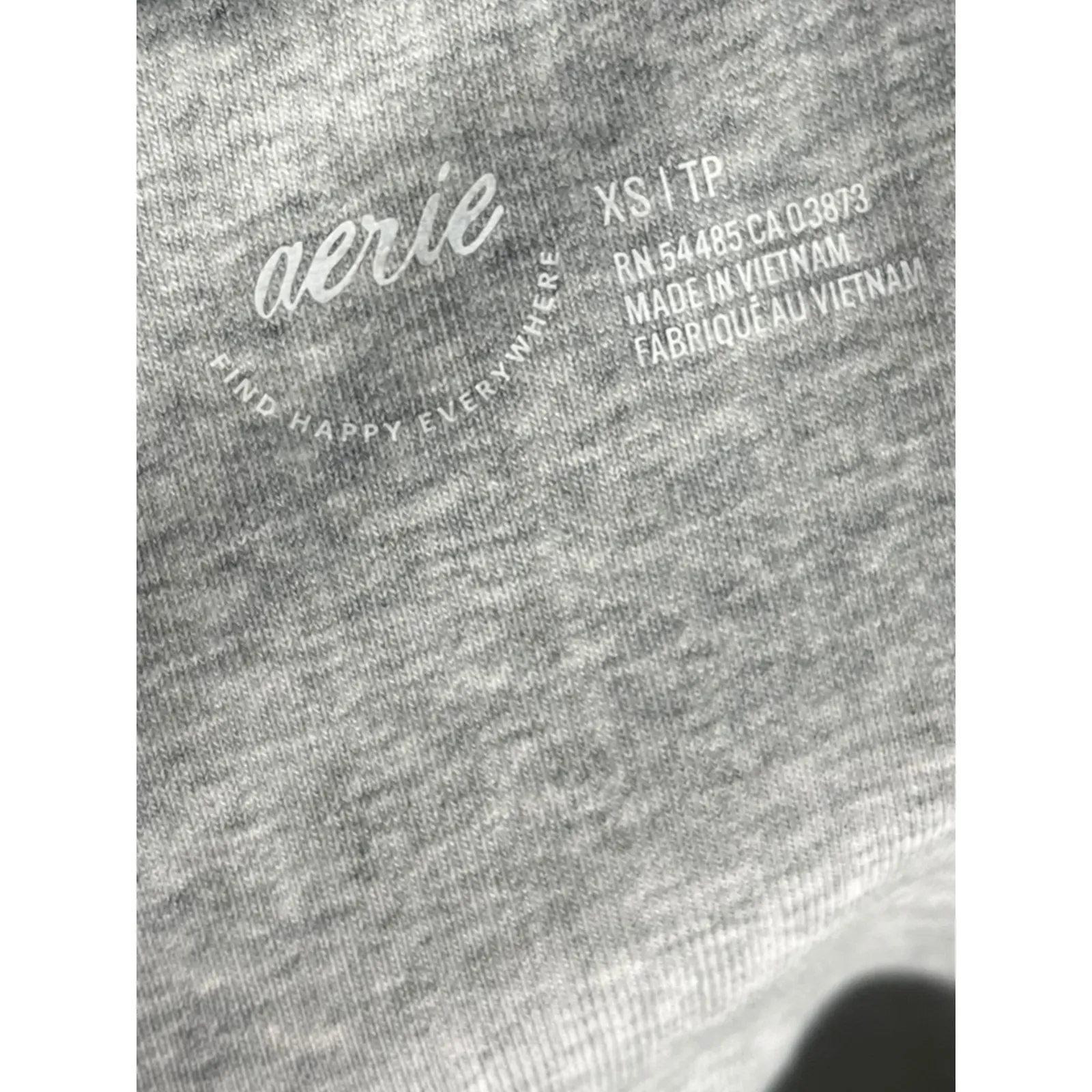 Aerie Tank Top Women's‎ XS Ribbed Grey Casual Lounge Basic - Image 5