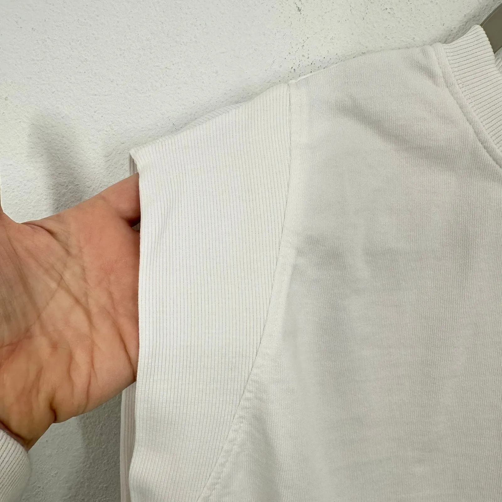 Zara Womens White Muscle Tank‎ Top Ribbed Sleeveless Casual Basic Boxy Tee Shirt - Image 2