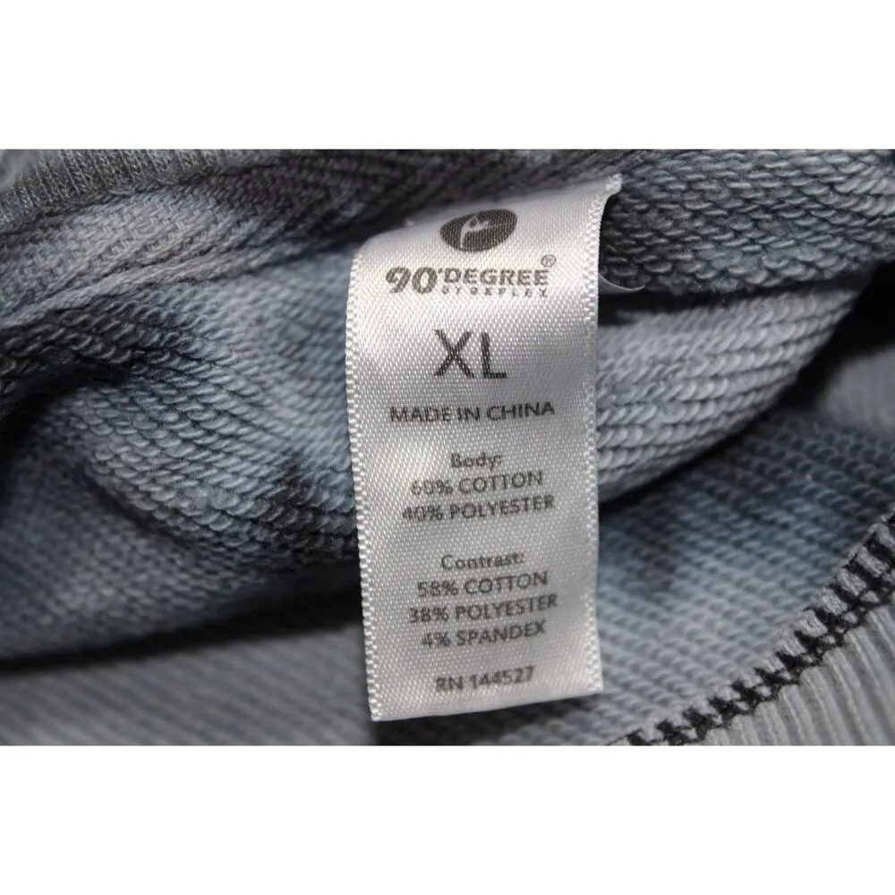 NWT Womens 90 Degrees by Reflex LSW1340 Onix Tie Dye Black 2 Piece Set Size XL - Image 4