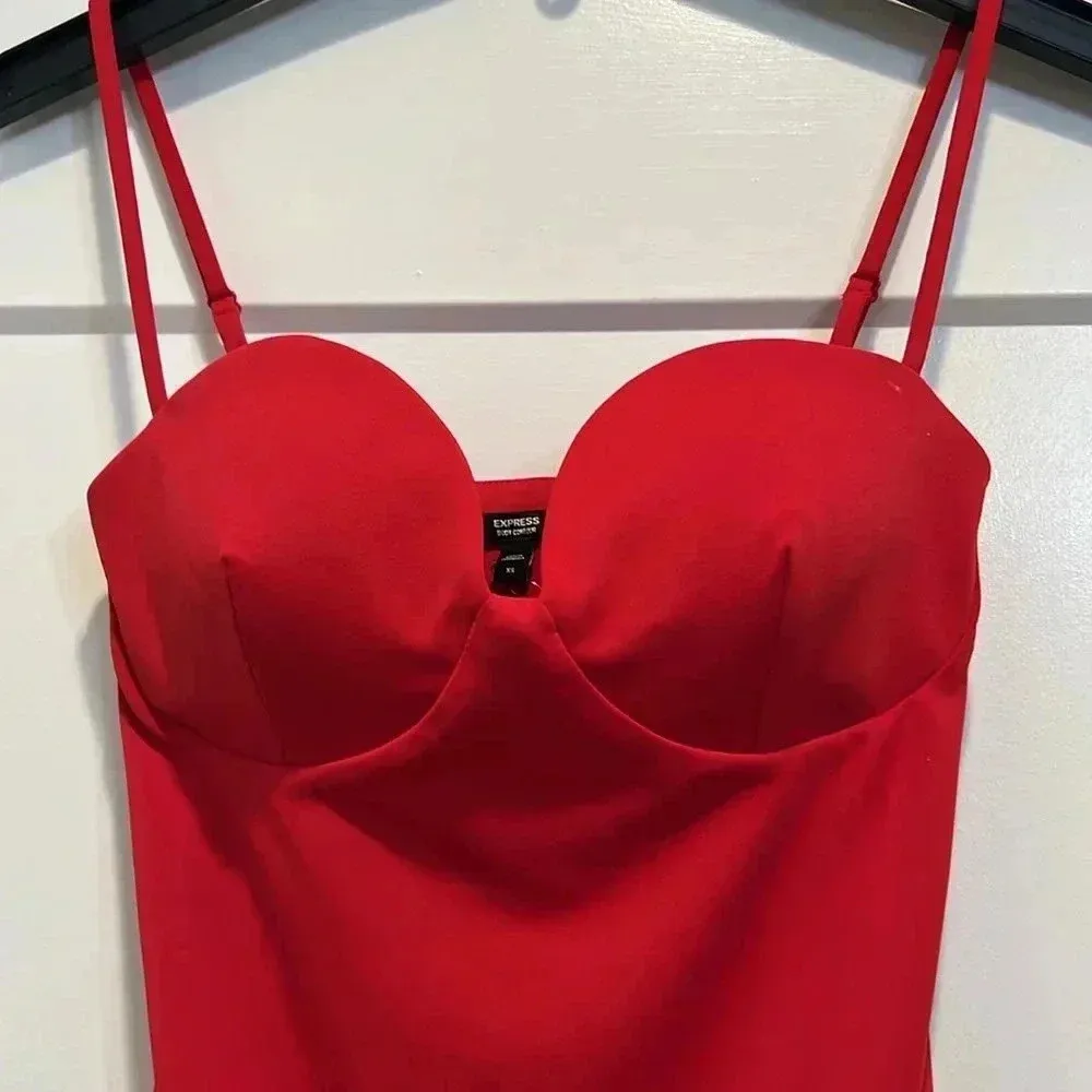 Express Body Contour red body suit sizee XS. In perfect condition! - Image 6