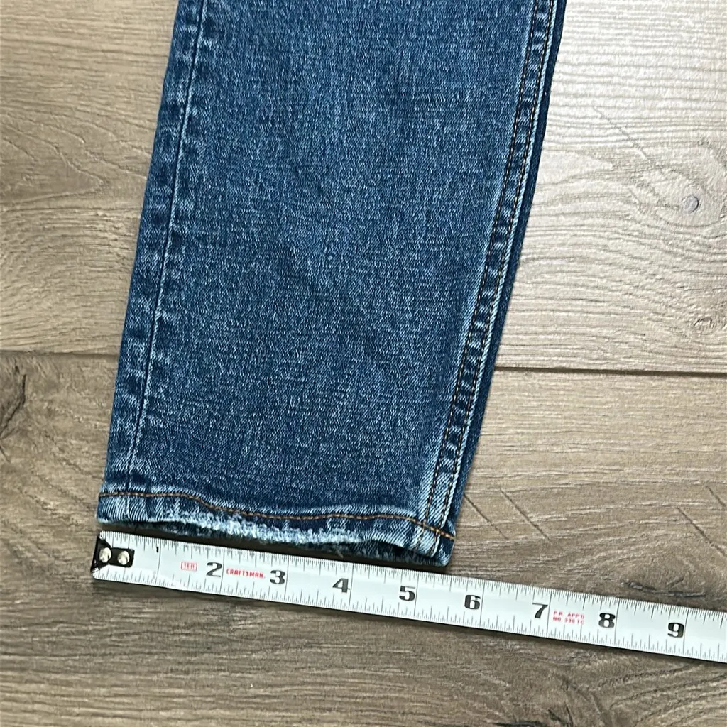 Abercrombie & Fitch The Skinny High Rise Distressed Stretch Blue‎ Jeans Size 28 - Image 10
