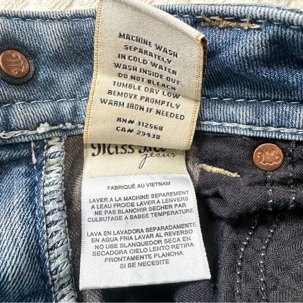 Miss Me Womens Size 29 Signature Rise Boot Cut Jeans Embellished Back Pockets - Image 14