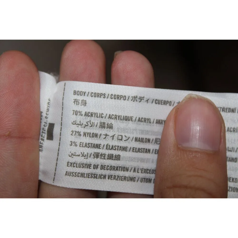 Womens Abercrombie & Fitch Cream Tan Brown Long Sleeve Crew Neck Sweater Size S - Image 4