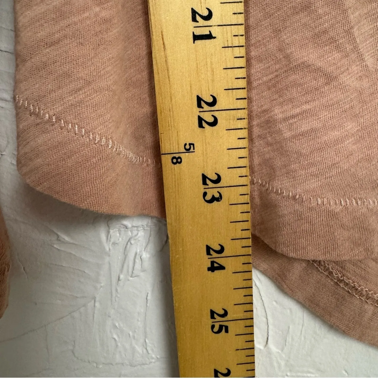 Madewell Pink Burnout Long Sleeve Tee Shirt Womens M Casual Fall Classic Blouse - Image 6