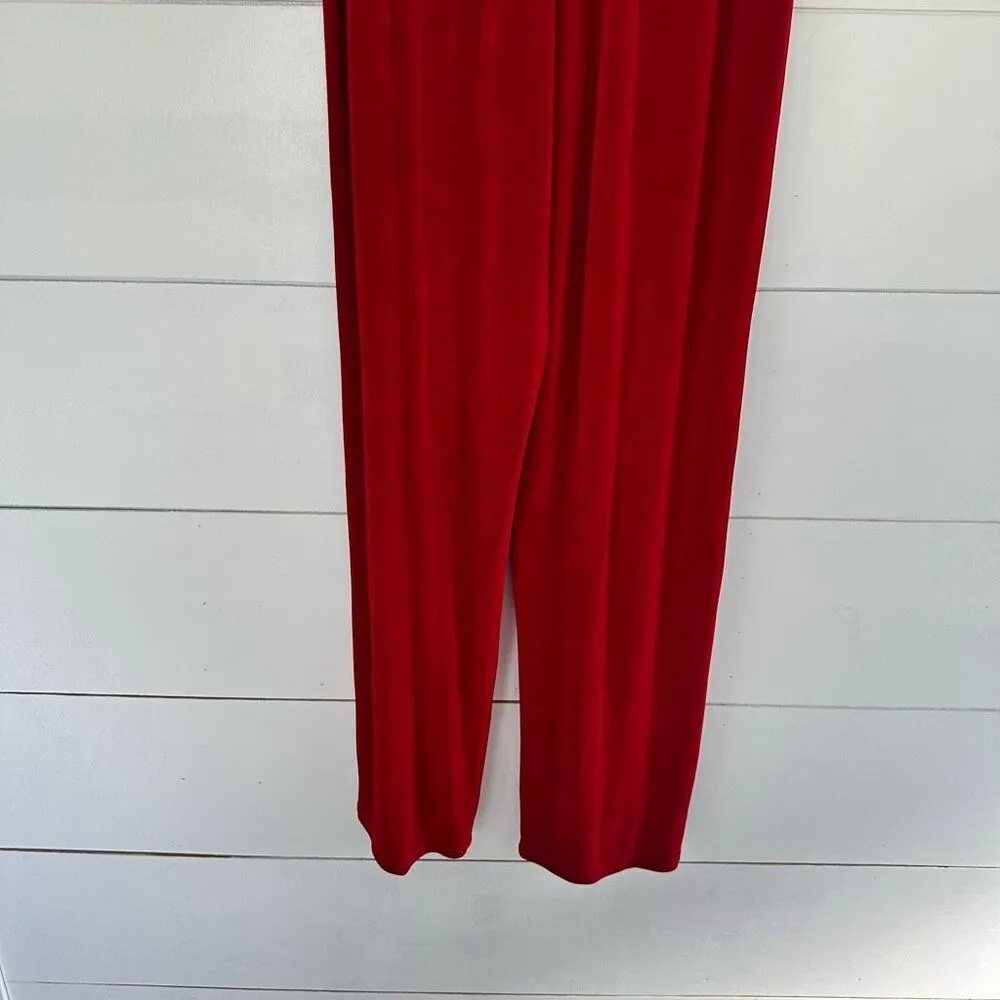 A Touch of Class Women’s Large Extra Large Red Acetate Pants Travelers - Image 2