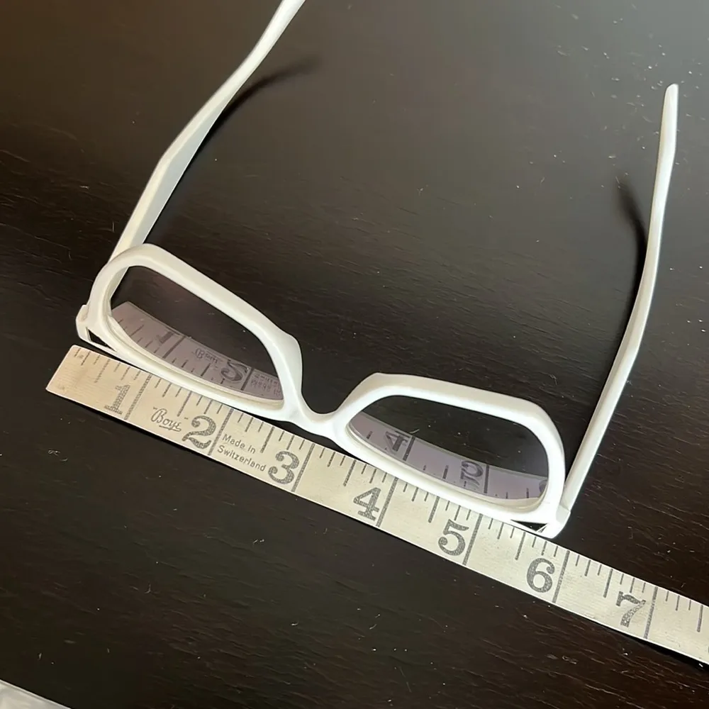 Computer glasses, white acrylic frame, new never worn - Image 3