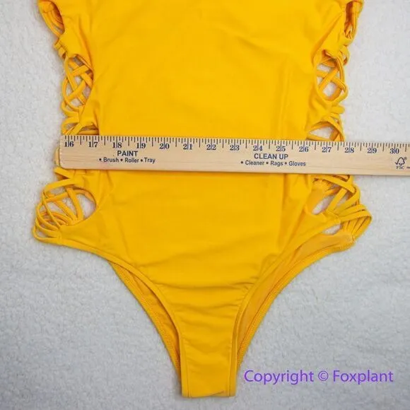 NEW‎ BodyGlove Crissy one piece orange/yellow/gold Swimsuit - Image 4