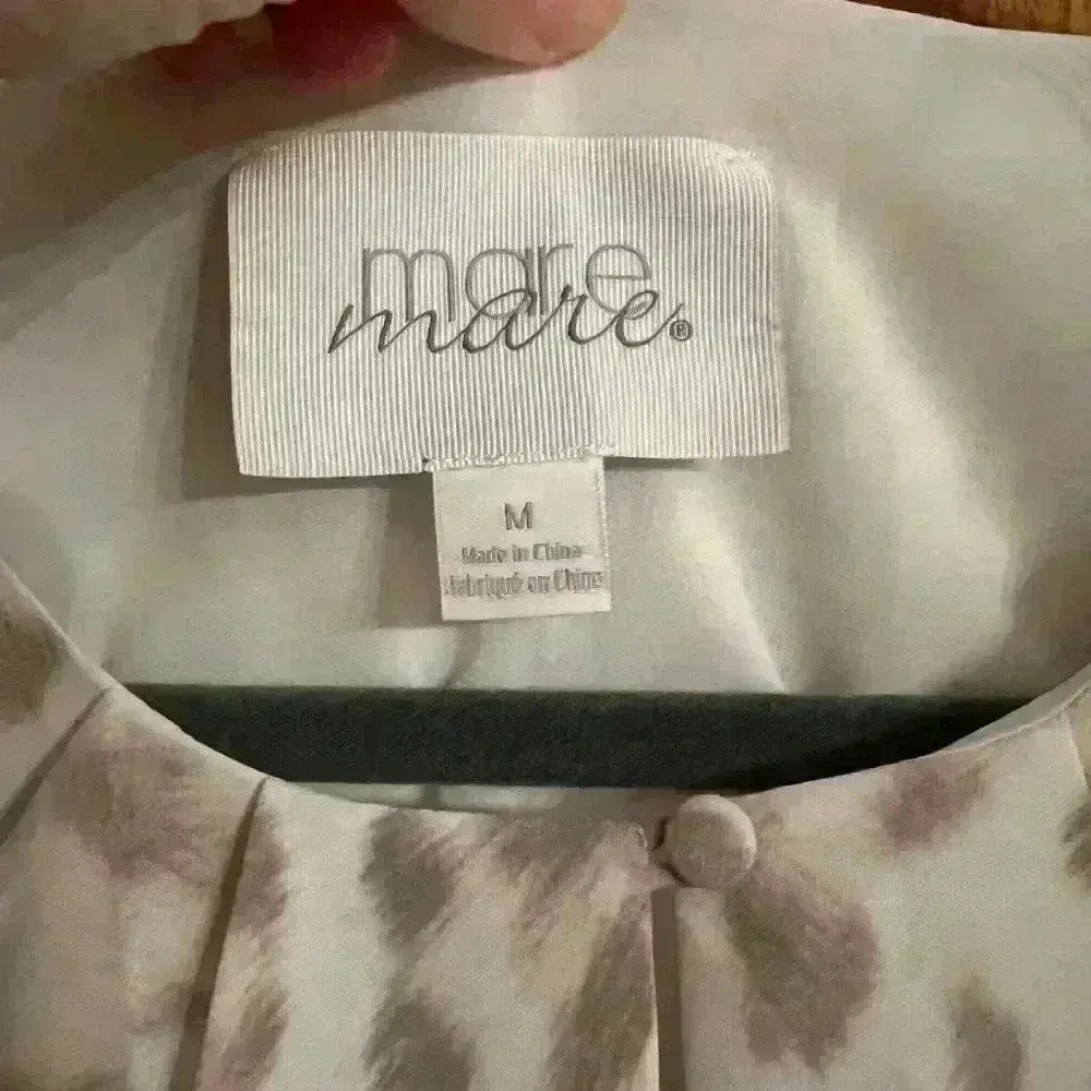 ANTHROPOLOGIE— Cheetah Dress Ruffle Bottom Mare Mare Dress: M - Image 9