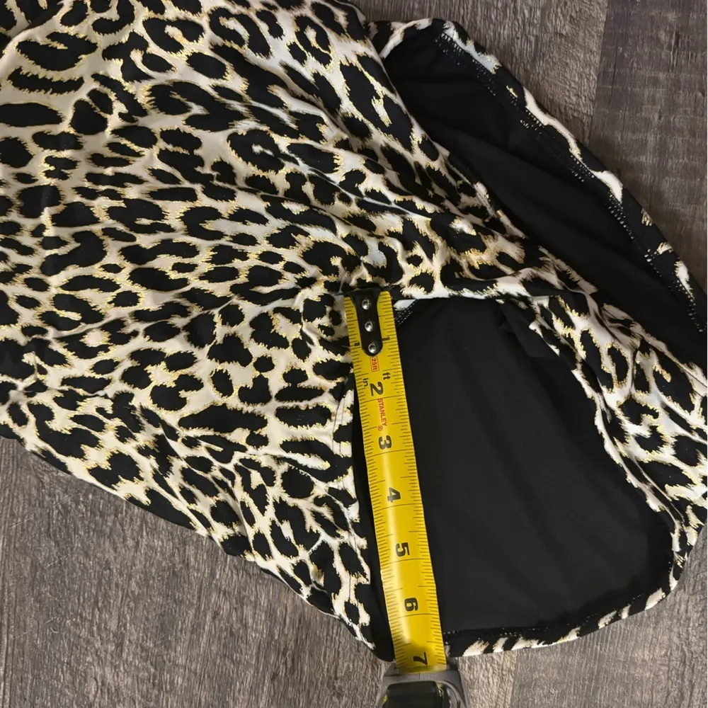 Carmen Marc Valvo Cheetah V Neck Surplice One Piece Bathing Suit Swimsuit swim 4 - Image 4