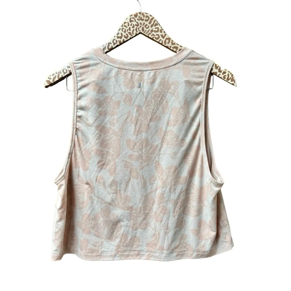 NOBULL Project Cropped Muscle Tank Top Sleeveless Cherry Blossom Pink Large L - Image 5