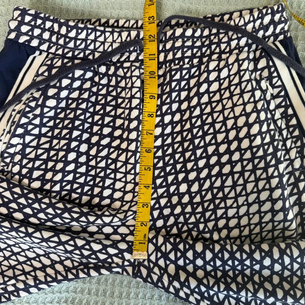 Daily Practice Anthropologie Geometric Breezy Track Pants Womens Medium Lounge Blue - Image 7