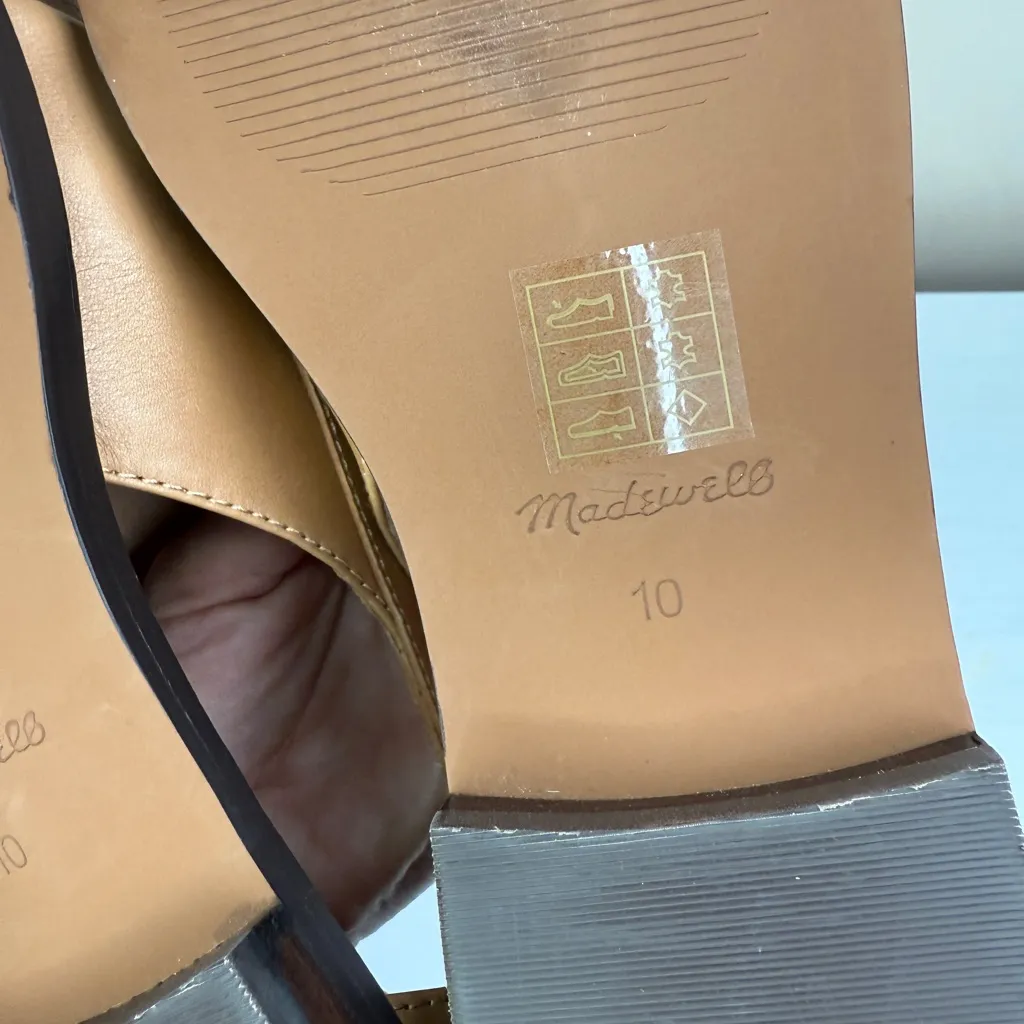 Madewell NWOB Nye Cut Out Leather Loafers Sz 10 - Image 12