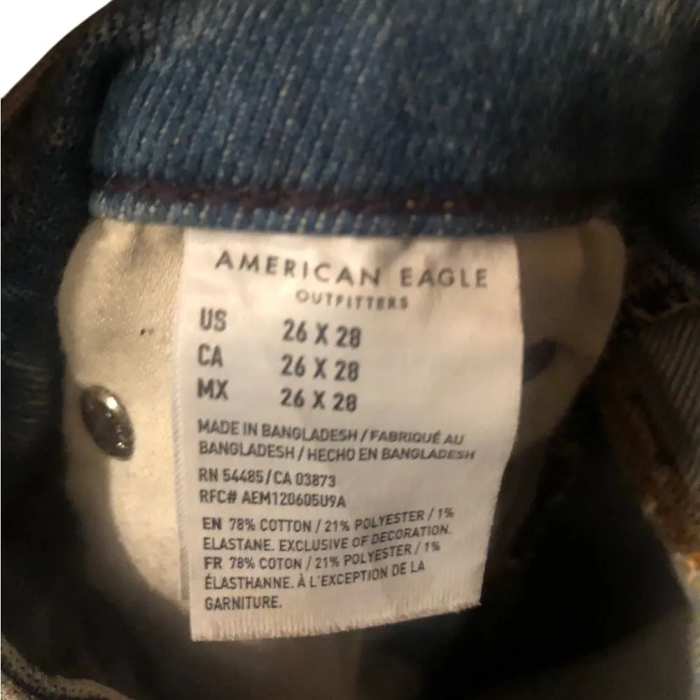 American eagle 🦅 original sizing 26/28 distressed skinny jeans - Image 4