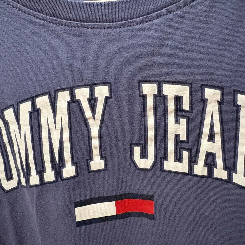 Tommy Jeans Blue Crop T-Shirt  size L - Image 3