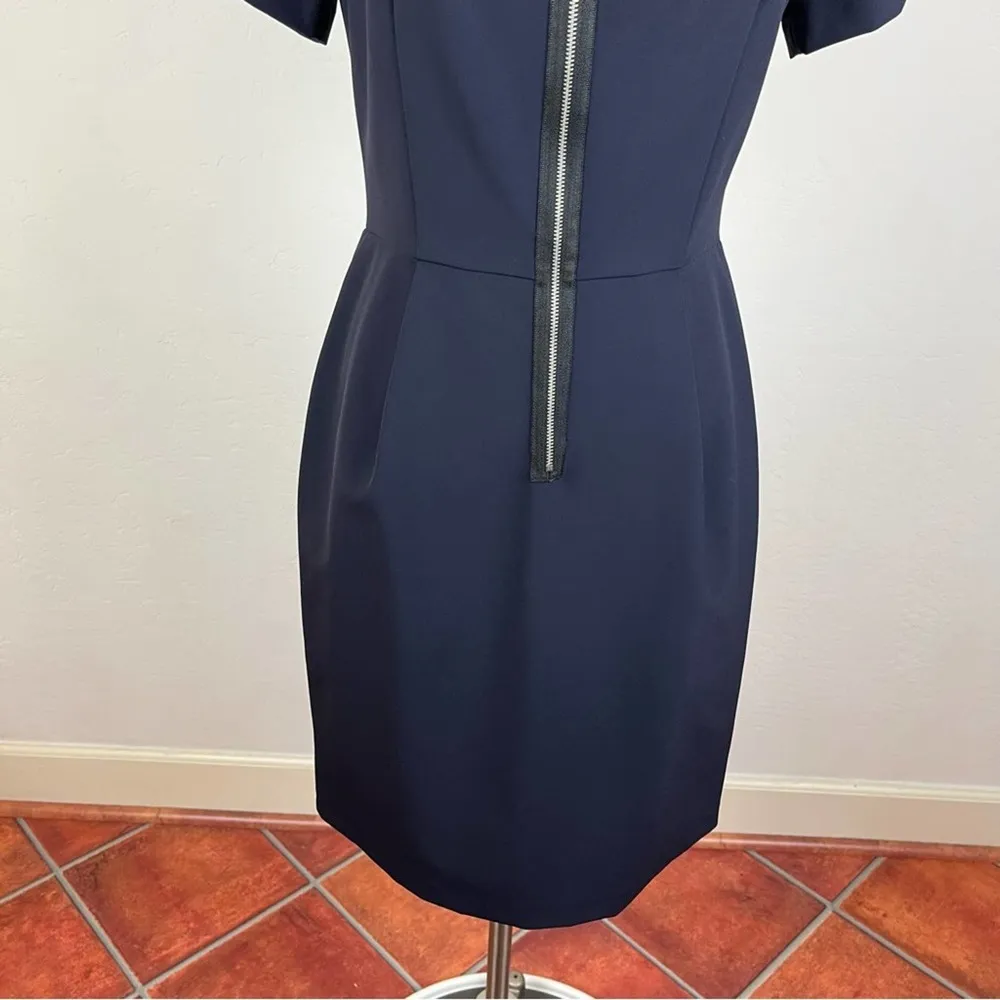 Rebecca Taylor Tech Dress in Navy - Image 4