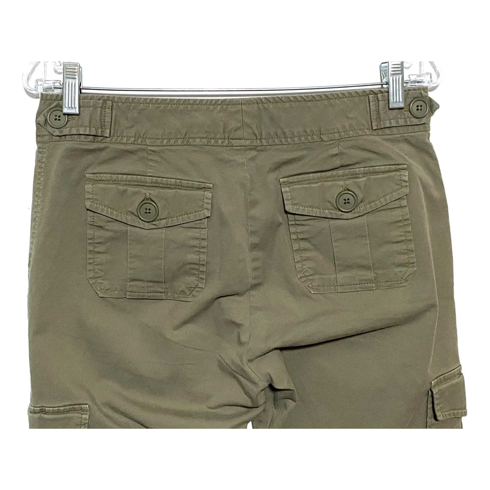 Gap Adjustable Waist Cargo Chino Pants Women 8 Utility Gorpcore Casual Preppy - Image 3