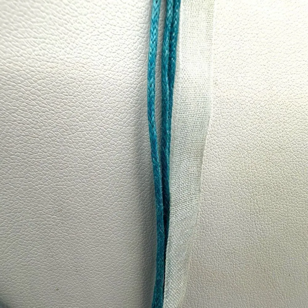 62 Nippon square shell stamp pendant necklace Blue - Image 10