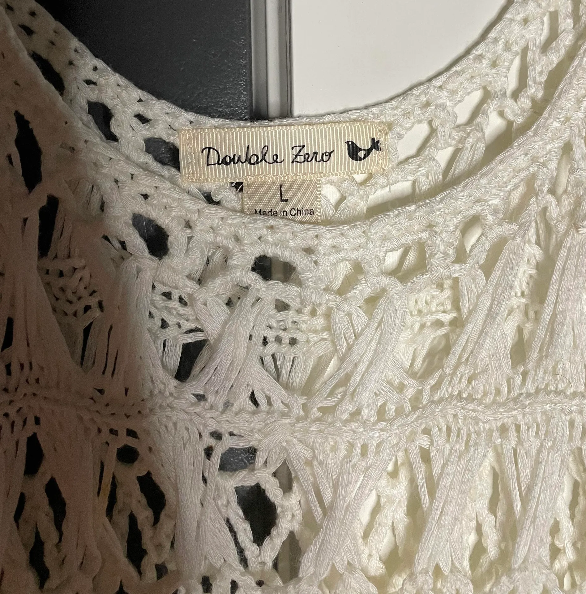 Double Zero Crochet Fringe Beach Top - Image 2