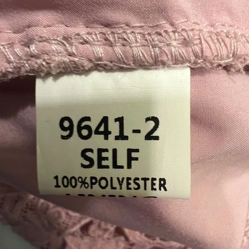 Minuet Lace V-Neck Sleeveless Mini Dress Mauve Pink Size Medium NWT - Image 6