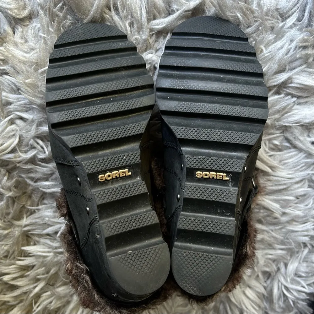 Sorel Joan of Arctic leather wedge heel boots women’s shoe size 7.5 - Image 11