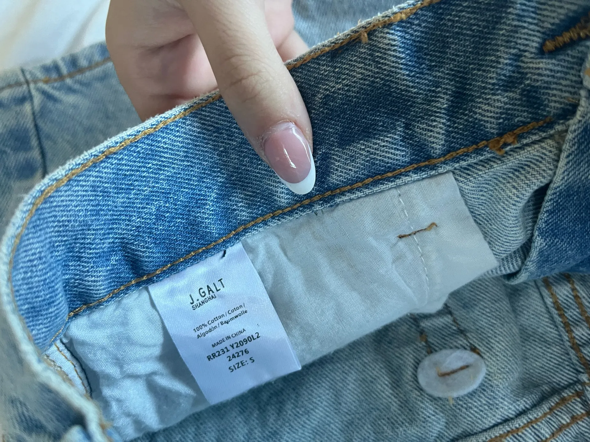 John Galt Jean Skirt - Image 2