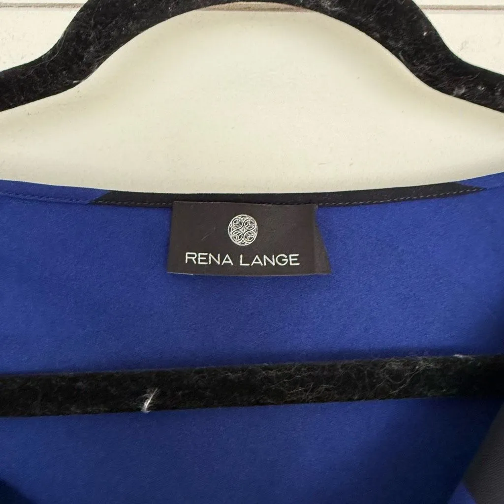 Rena Lange Women’s 14 Midnight Atlantic Scoop Neck Dress - Image 2