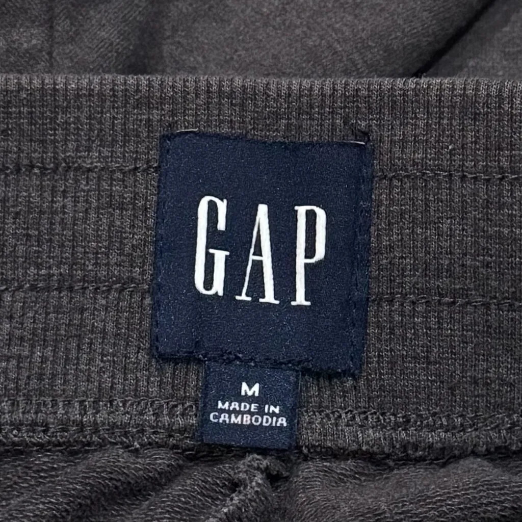 GAP Charcoal Grey Jogger Sweatpants Lounge Athleisure Comfort Size M - Image 5